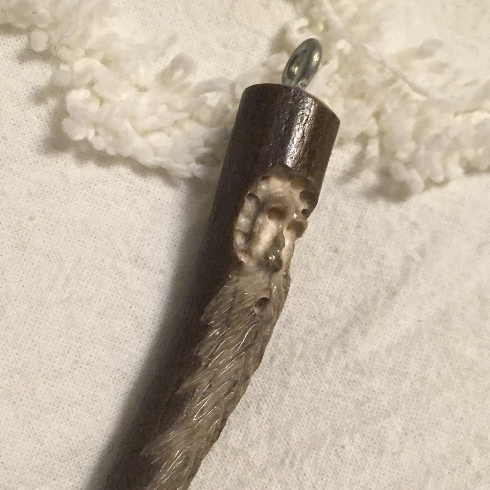 Deer antler pendant